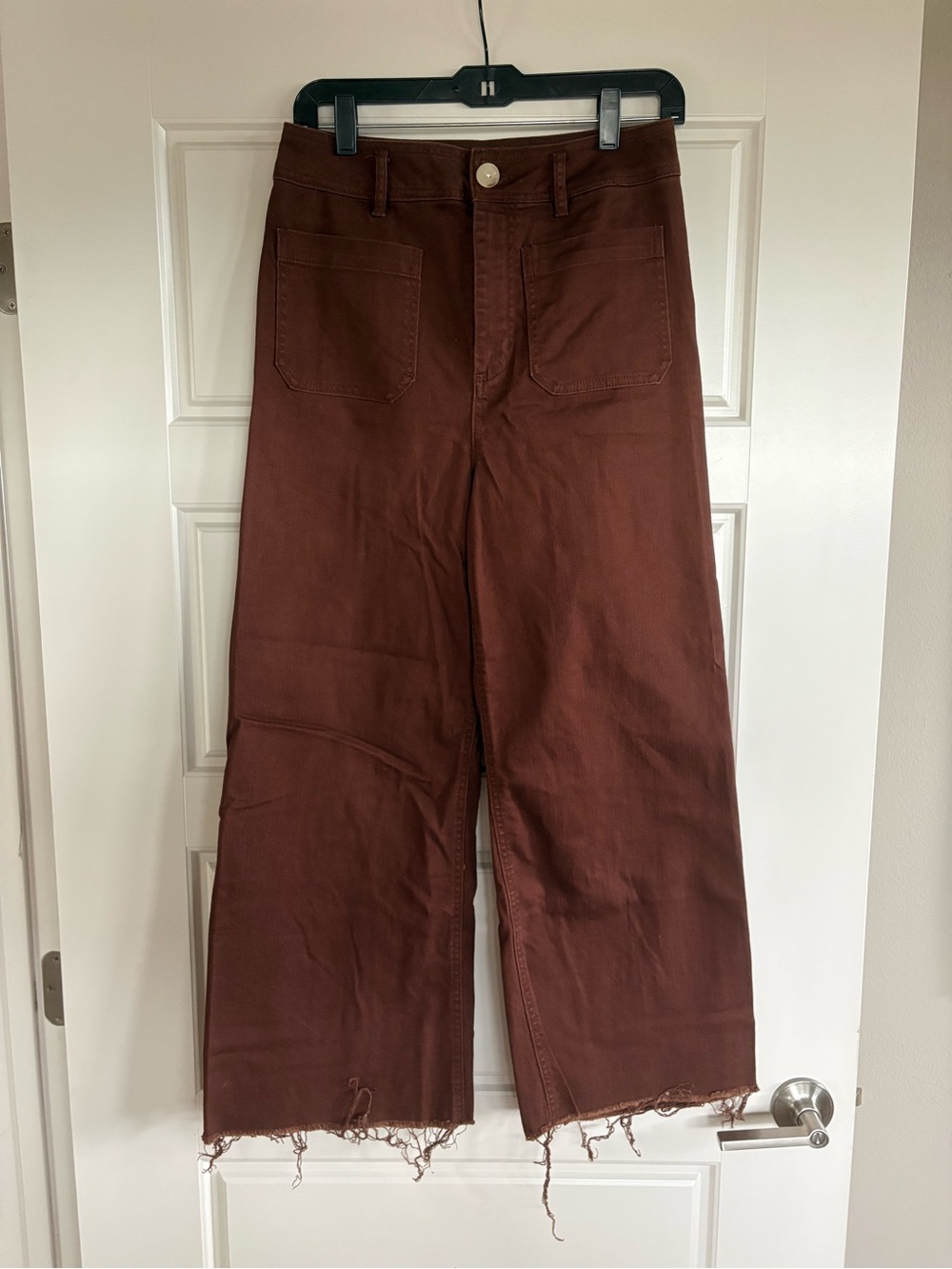 Everly Wide-Leg Jeans in Rich Brown